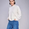 Abello O-LS Basic Sweatshirt - Ecru