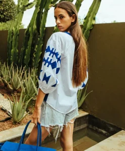 Aldgate Top - White/Cobalt