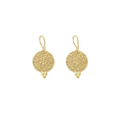 Algir Gold Coin Earrings - Gold