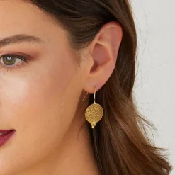 Algir Gold Coin Earrings - Gold