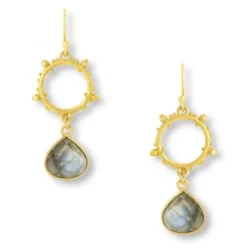 Allegra Earrings - Labradorite