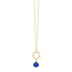 Allegra Necklace Blue Jade