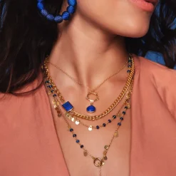 Allegra Necklace Blue Jade
