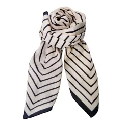 Alora Mini Scarf - Black Stripe