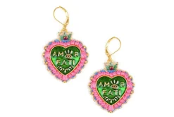 Amor Earrings - Green
