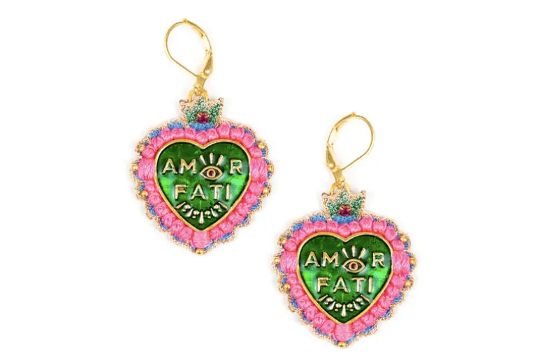 Amor Earrings - Green