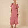 Andie Midi Dress - Pink