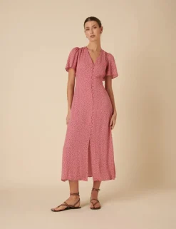 Andie Midi Dress - Pink