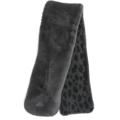 Animal Print Lined Scarf - Noir