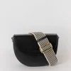 Ava Classic Leather Bag - Black