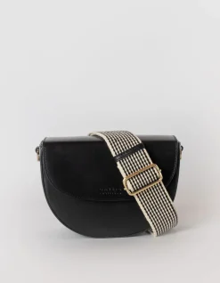 Ava Classic Leather Bag - Black
