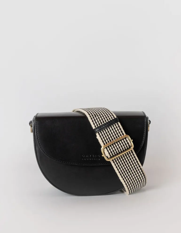 Ava Classic Leather Bag - Black