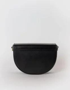 Ava Classic Leather Bag - Black
