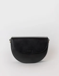 Ava Classic Leather Bag - Black