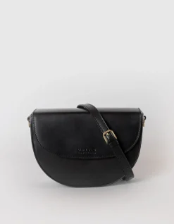 Ava Classic Leather Bag - Black