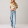 Batwing Metallic Top - Soft Camel