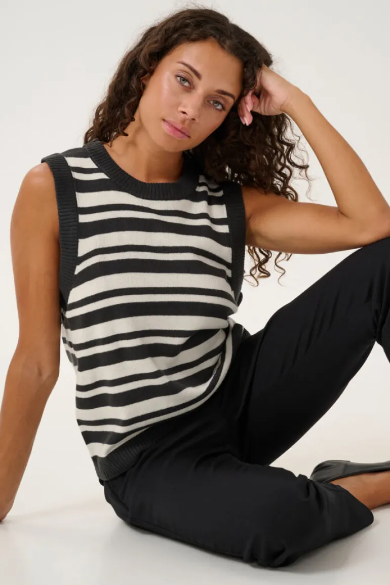 Bay Vest - Phantom/Whitecap Stripe