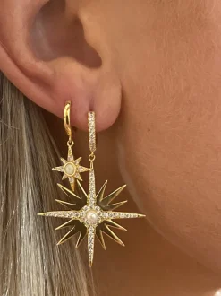 Bella Starburst Earrings - Gold