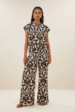 Benji Brown Batik Pants - Brown Batik