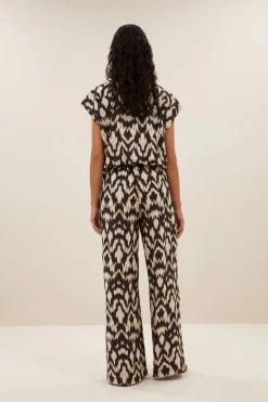 Benji Brown Batik Pants - Brown Batik