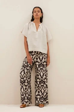 Benji Brown Batik Pants - Brown Batik