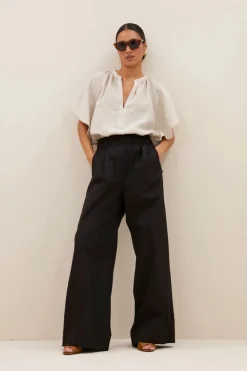 Benji Poplin Pants - Black
