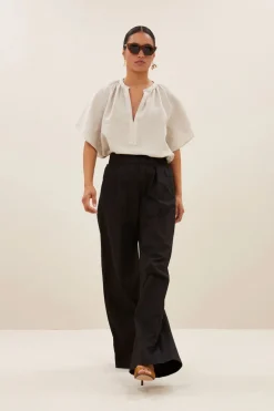 Benji Poplin Pants - Black