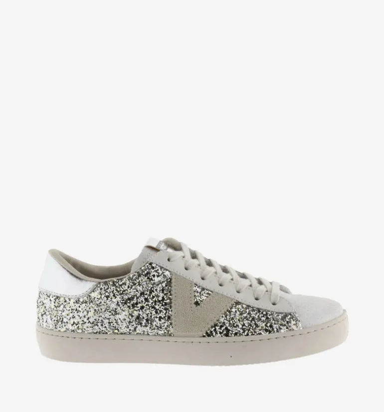 Berlin Glitter Trainers - Plata