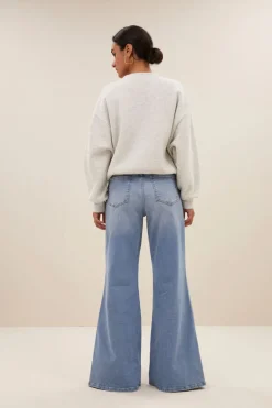 Bibi Lucky Rainbow Sweater - light Grey Melee