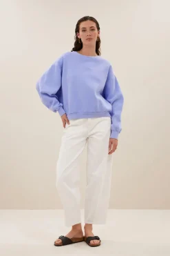 Bibi Natural Sweater - Violet Blue