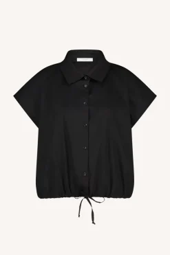 Bieke Poplin Blouse - Black