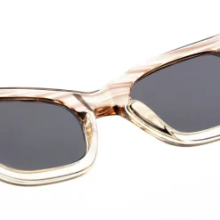 Big Kanye Sunglasses - Demi Grey/Crystal Transparent