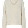 Bine LS V-neck Knit - Ecru