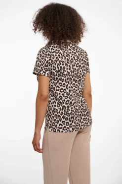 Boro T-Shirt With Leopard Print - Leopard