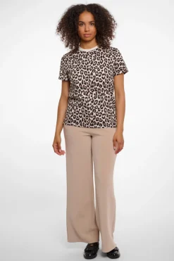 Boro T-Shirt With Leopard Print - Leopard