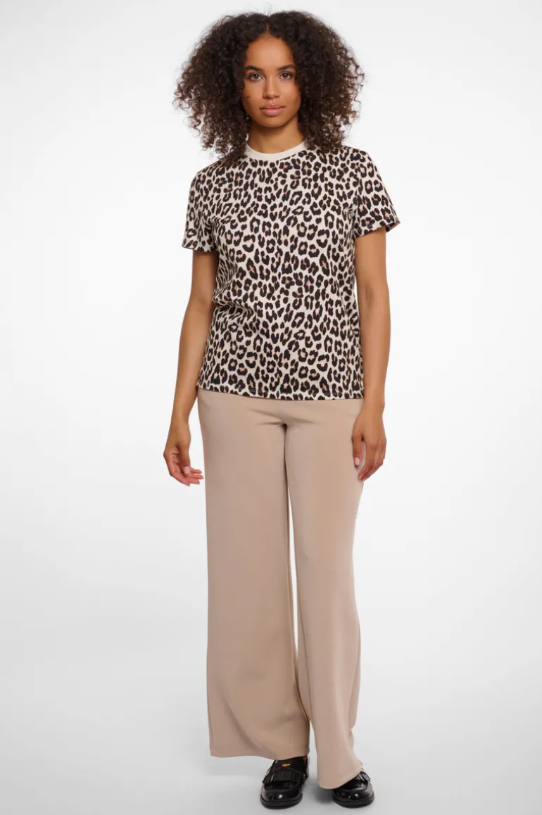 Boro T-Shirt With Leopard Print - Leopard
