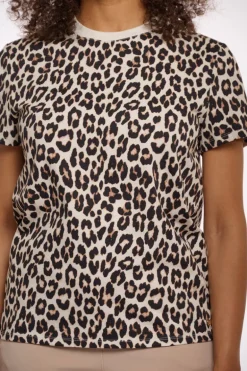 Boro T-Shirt With Leopard Print - Leopard