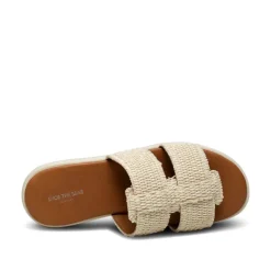 Brenna Jute Sandal - Off White