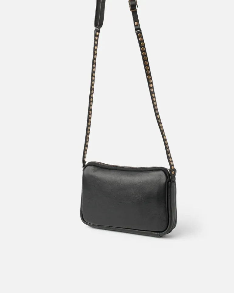 Brewton Front Flap Bag - Black