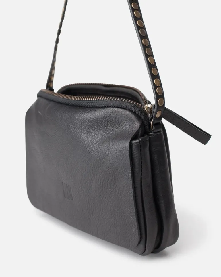 Brewton Front Flap Bag - Black