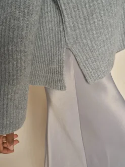 Briana Glossi Skirt - Sharkskin