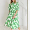 Briony Dress - Apple Green