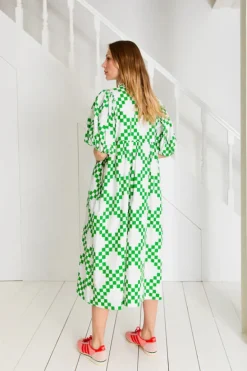 Briony Dress - Apple Green