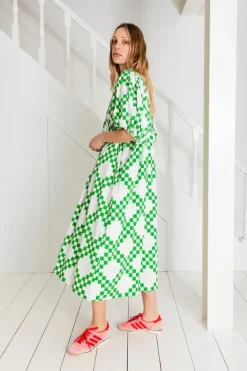 Briony Dress - Apple Green