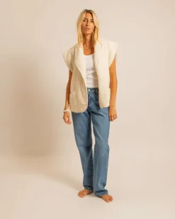 Brooklyn Gilet - Creme
