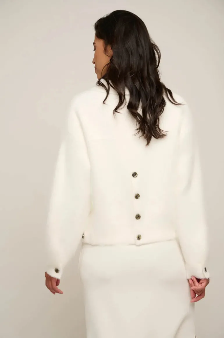 Bubbly Boxy Jacket - Snow White