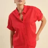 Cancun Shirt - Poppy