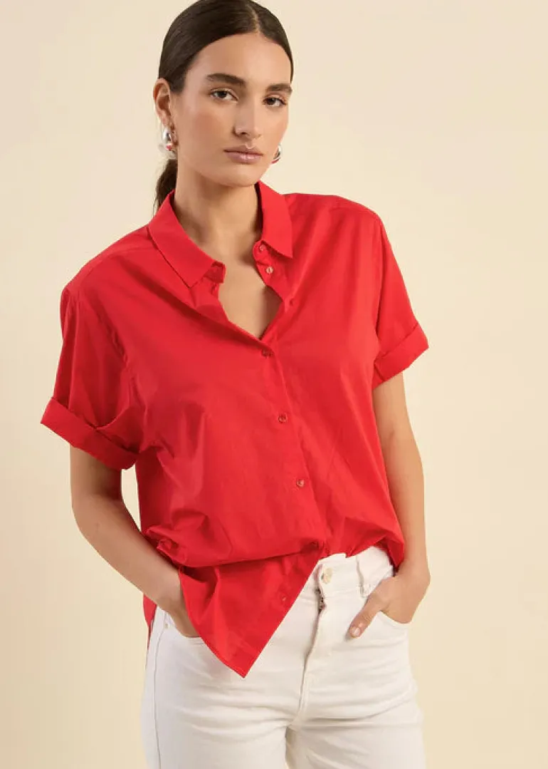 Cancun Shirt - Poppy