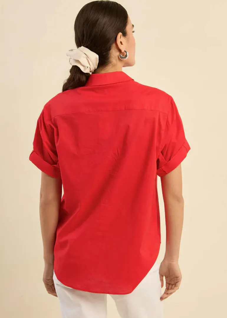Cancun Shirt - Poppy