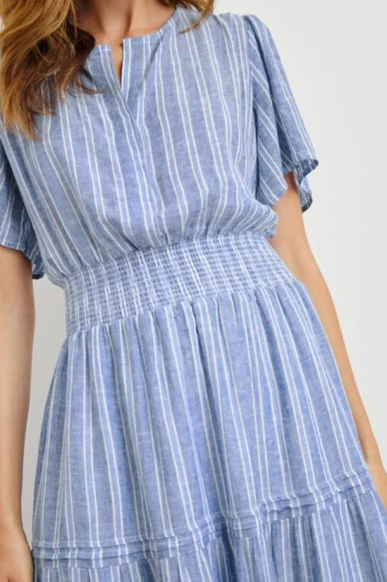 Cannes Dress - Lake View Stripe